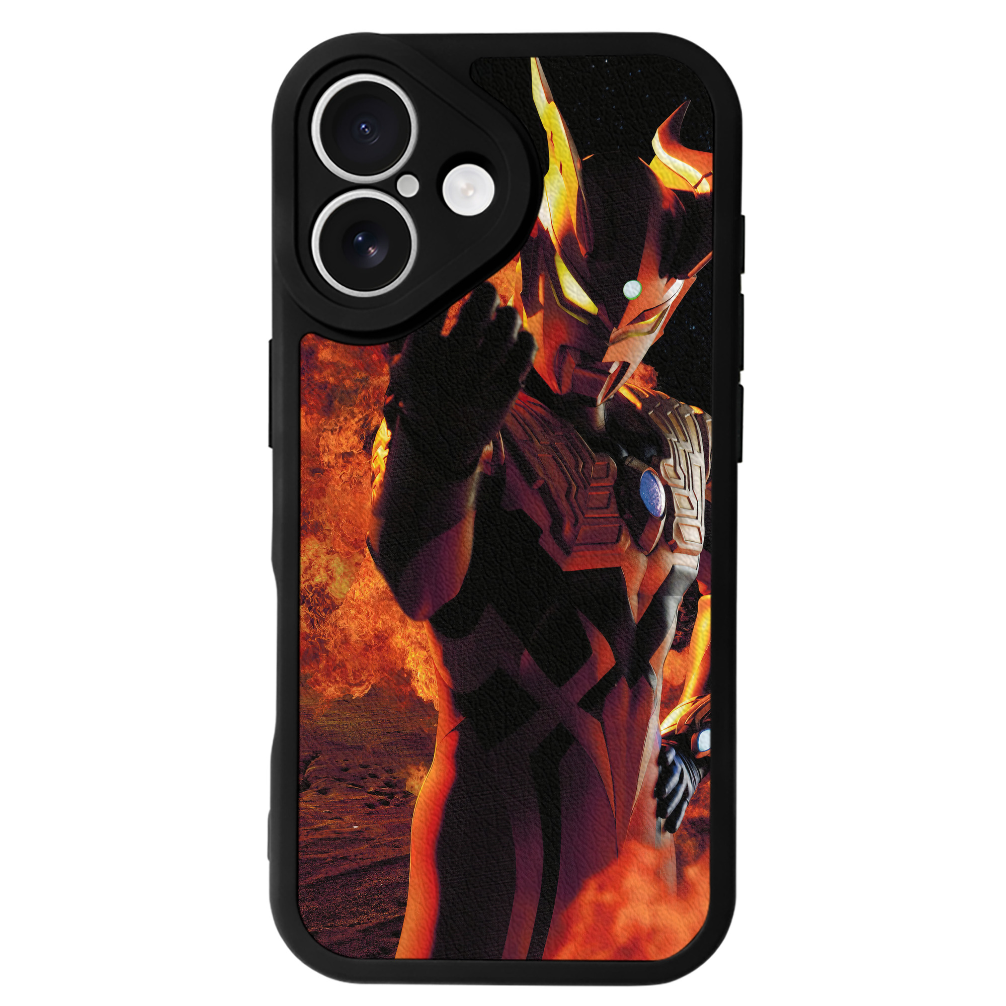 （画像用） ウルトラマン Ultraman 【iPhone 16シリーズ対応】シリコンスマホケース（レザー調） 材質：シリコン